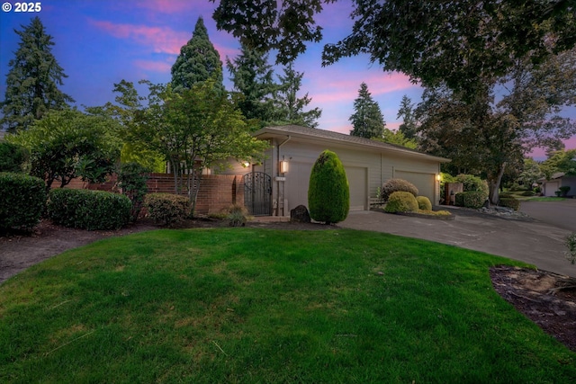 8085 SW Fairway Dr, Wilsonville, OR 97070 - view of front of house with a garage, driveway, and a gate