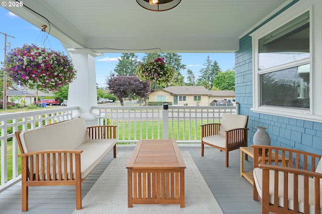 3327 4th St, Hubbard, OR 97032 - balcony featuring covered porch and an outdoor living space