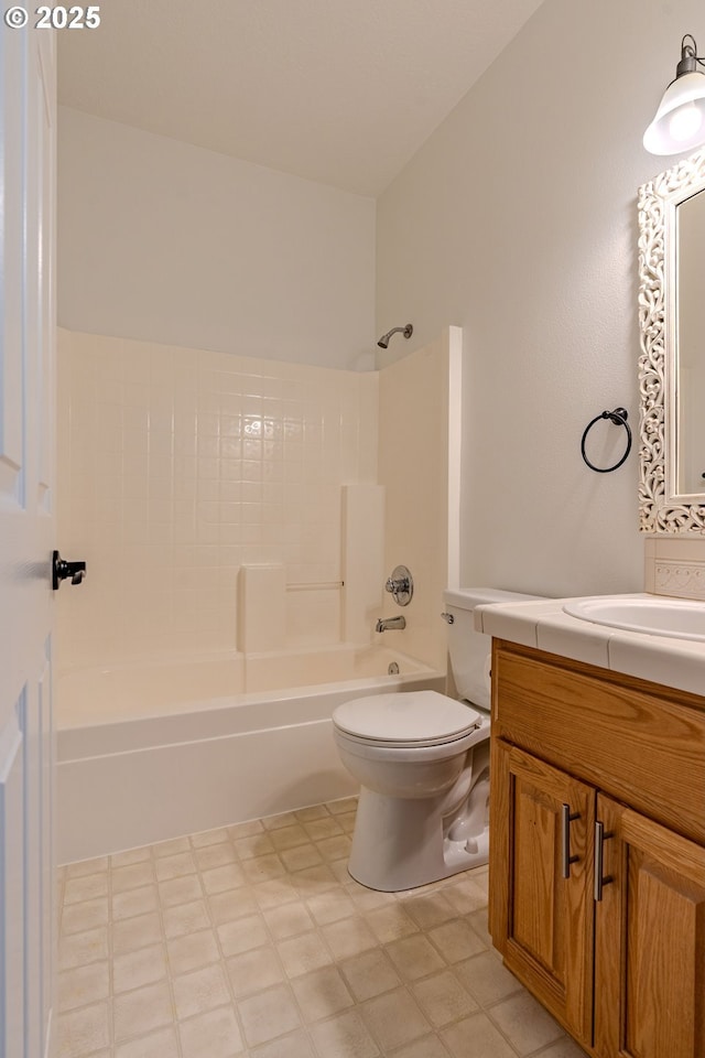 32153 SE Bluff Rd, Gresham, OR 97080 - bathroom featuring vanity, shower / bathtub combination, and tile patterned floors