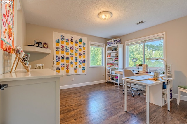 32153 SE Bluff Rd, Gresham, OR 97080 - office with wood finished floors and a textured ceiling