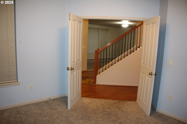 interior space with carpet floors