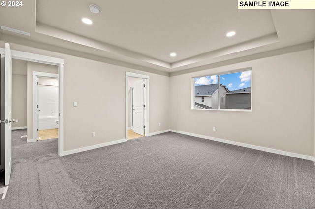 3118 S Magnolia Dr Unit Lt752, Cornelius, OR 97113 - unfurnished bedroom featuring a raised ceiling, carpet floors, recessed lighting, and baseboards