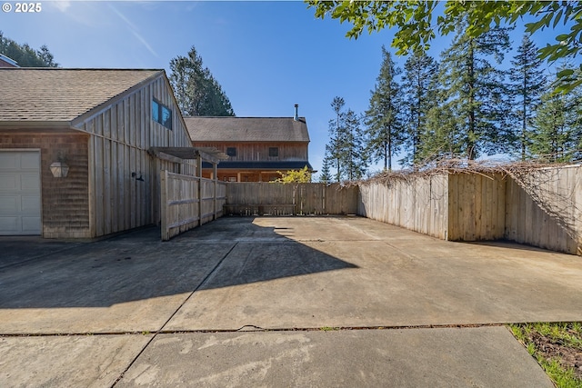 view of patio with fence