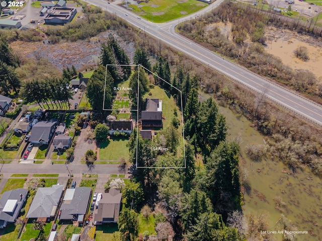 drone / aerial view featuring a residential view