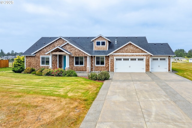 80654 Polo Ridge Rd, Warrenton, OR 97146 - view of front facade with concrete driveway, an attached garage, and a shingled roof