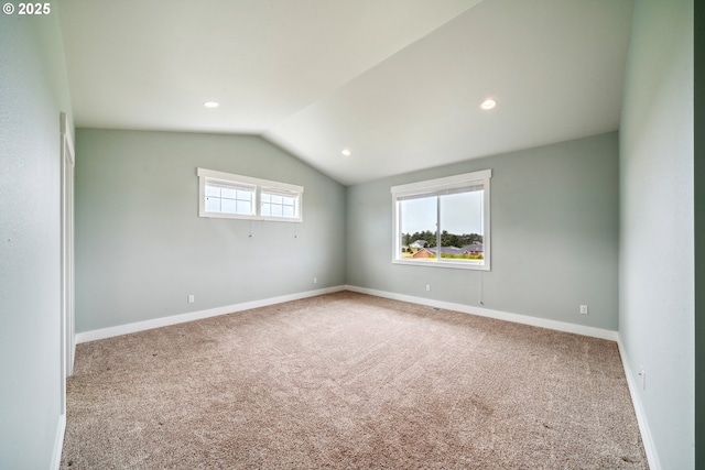 80654 Polo Ridge Rd, Warrenton, OR 97146 - carpeted spare room with vaulted ceiling and recessed lighting