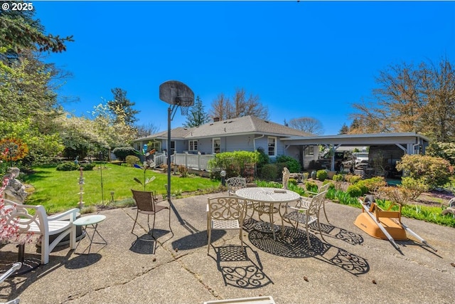 18050 SE Langensand Rd, Sandy, OR 97055 - view of patio / terrace with outdoor dining area