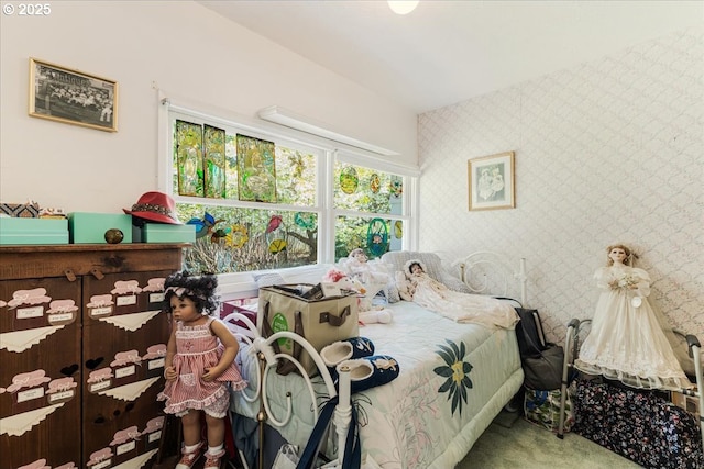 18050 SE Langensand Rd, Sandy, OR 97055 - carpeted bedroom featuring wallpapered walls