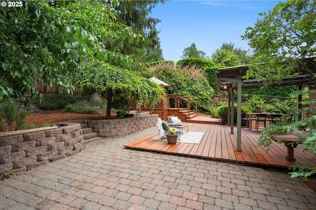 6040 SE 32nd Ave, Portland, OR 97202 - view of patio / terrace featuring a deck