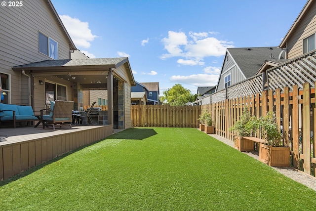 19459 Leland Rd, Oregon City, OR 97045 - view of yard featuring an outdoor hangout area