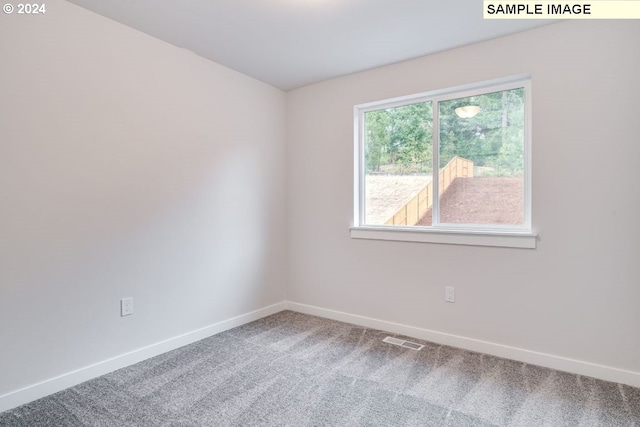 view of carpeted empty room