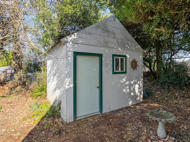 view of outbuilding