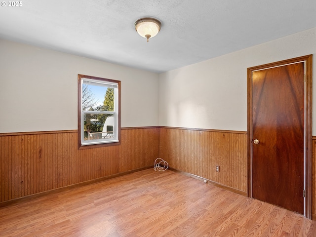 empty room featuring light hardwood / wood-style floors