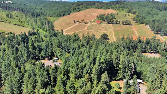 24780 Lavell Rd, Junction City, OR 97448 - aerial overview of property's location featuring a heavily wooded area