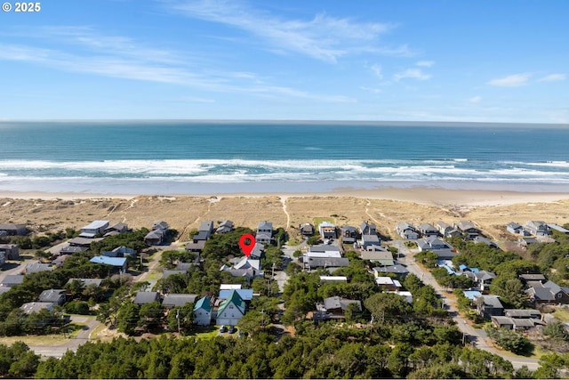 8917 Spindrift Ln, Manzanita, OR 97130 - aerial view of property's location with unending shoreline and nearby suburban area