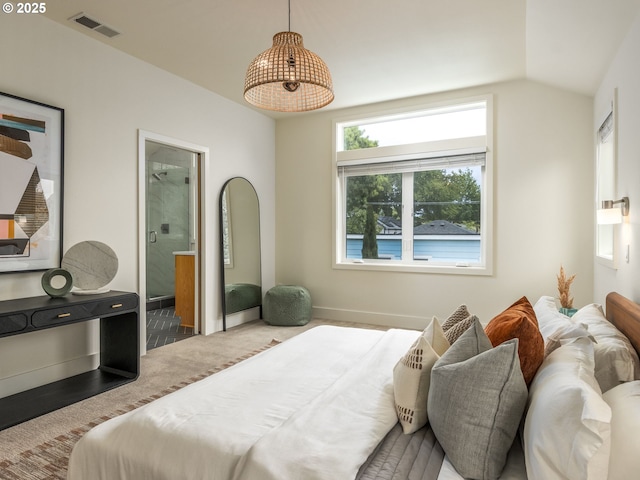 3770 NE 7th Ave, Portland, OR 97212 - bedroom with vaulted ceiling and ensuite bath
