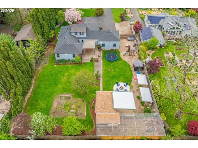 bird's eye view featuring a residential view