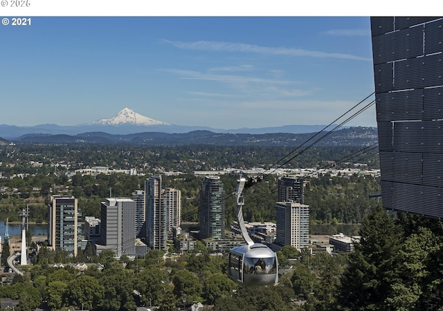 view of city with a mountain view