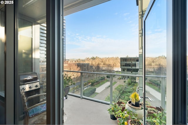 view of balcony