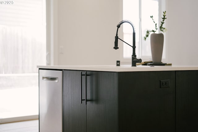 interior details featuring dishwasher