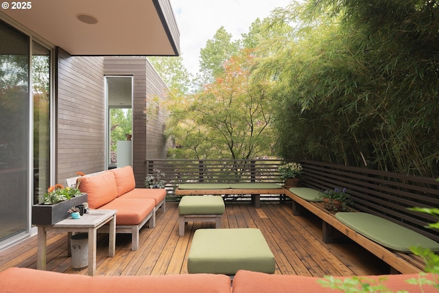 435 N Shaver St, Portland, OR 97227 - wooden terrace featuring an outdoor hangout area