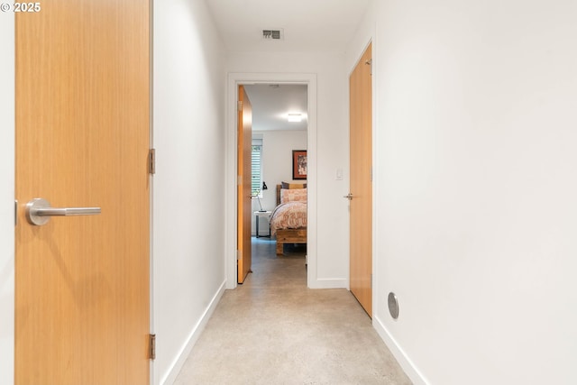 435 N Shaver St, Portland, OR 97227 - corridor with baseboards and finished concrete floors