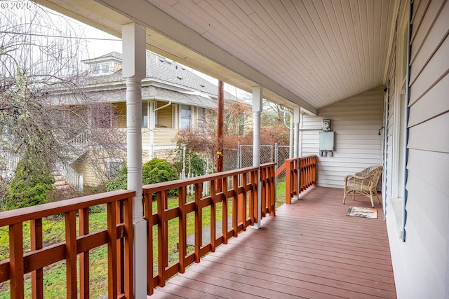 view of wooden terrace