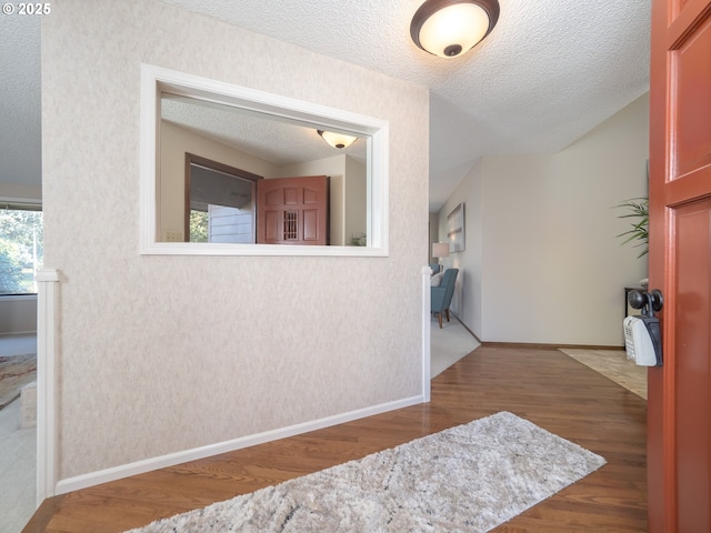 hall featuring wood-type flooring