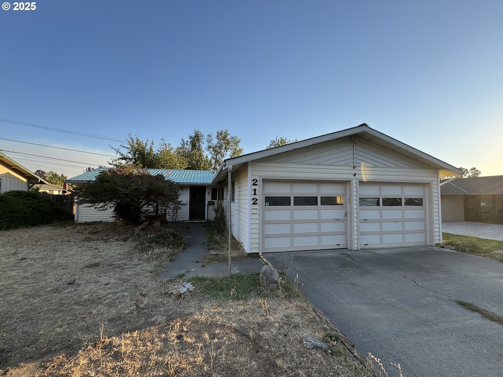 ranch-style house with a garage