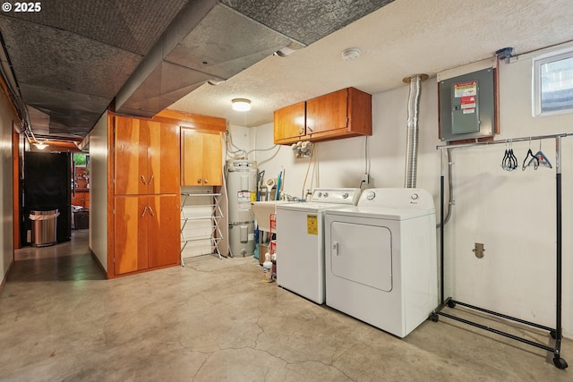 2235 SE 185th Ave, Portland, OR 97233 - laundry area with independent washer and dryer, cabinet space, secured water heater, and electric panel