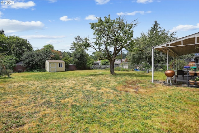 2235 SE 185th Ave, Portland, OR 97233 - view of yard featuring a storage unit