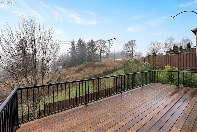 view of wooden terrace