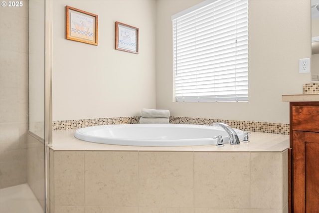 5503 NE 53rd Cir, Vancouver, WA 98661 - full bathroom featuring vanity, healthy amount of natural light, and a garden tub