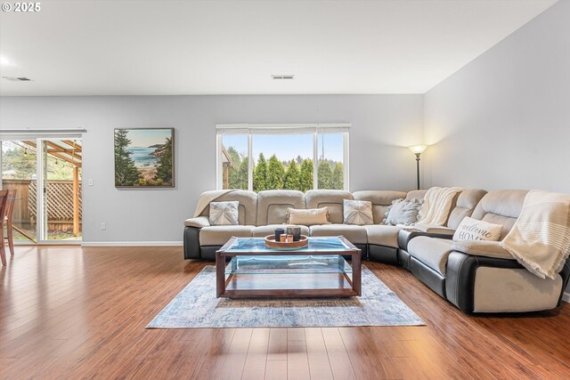 5503 NE 53rd Cir, Vancouver, WA 98661 - living room featuring plenty of natural light and wood finished floors