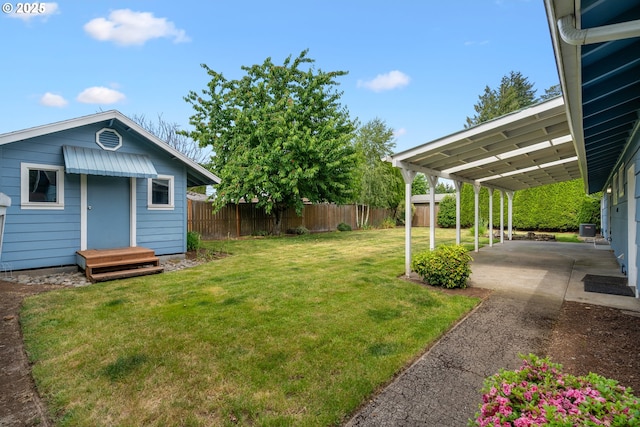 1897 Chelan St, Keizer, OR 97303 - view of yard with a patio area and asphalt driveway