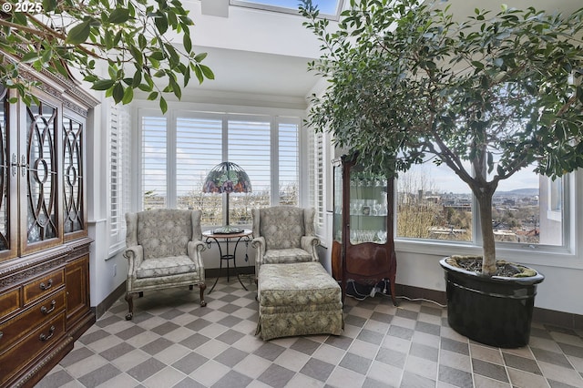 view of sunroom