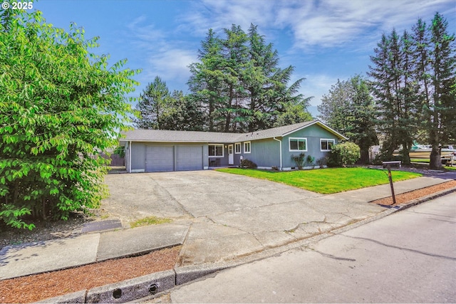 2380 NE Rene Ave, Gresham, OR 97030 - ranch-style house with a garage, a front yard, and driveway