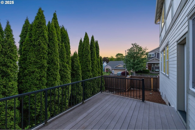 14420 SW Equestrian Ln, Beaverton, OR 97008 - view of deck at dusk