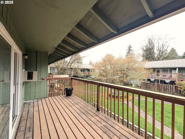 13155 SW Allen Blvd Unit 11, Beaverton, OR 97005 - wooden deck featuring a lawn and a residential view
