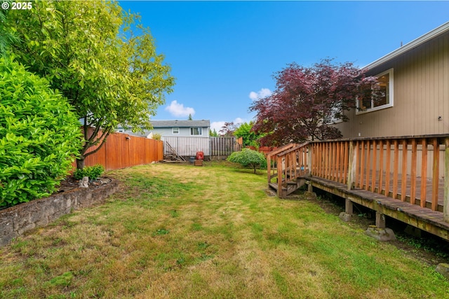 790 SE Robin Way, Gresham, OR 97080 - view of yard featuring a wooden deck