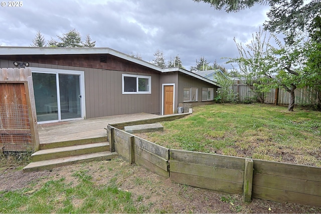 650 S Cammann St, Coos Bay, OR 97420 - rear view of house featuring a deck