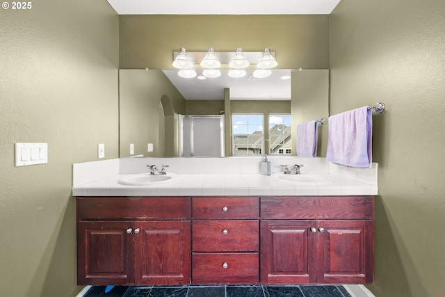 12696 NW Alsace Ln, Portland, OR 97229 - bathroom featuring double vanity and baseboards