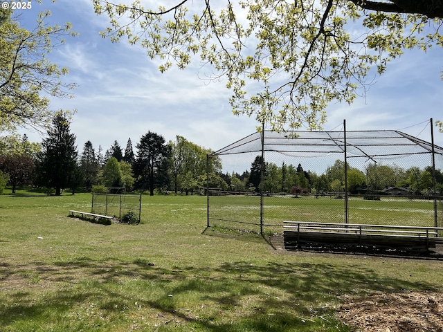 view of community with a yard