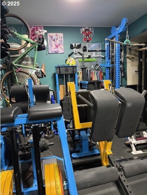 view of workout area