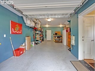 basement featuring a garage