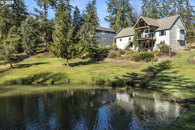 21420 NE Red Hills Ln, Dundee, OR 97115 - water view with stairway