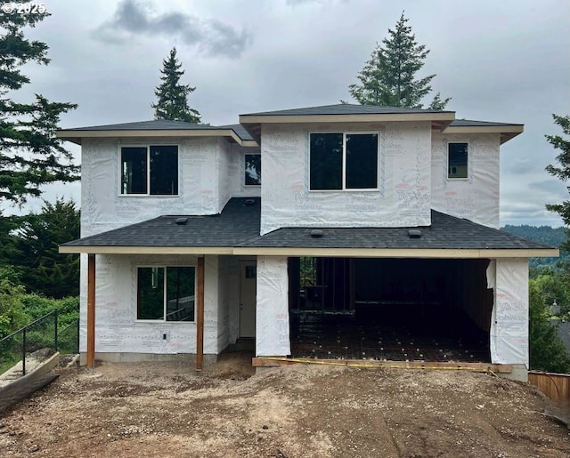 2285 Satter St, West Linn, OR 97068 - unfinished property featuring fence, a shingled roof, and driveway