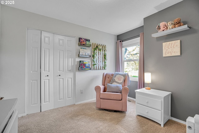 1223 NE 160th Ave, Portland, OR 97230 - living area featuring baseboards and carpet