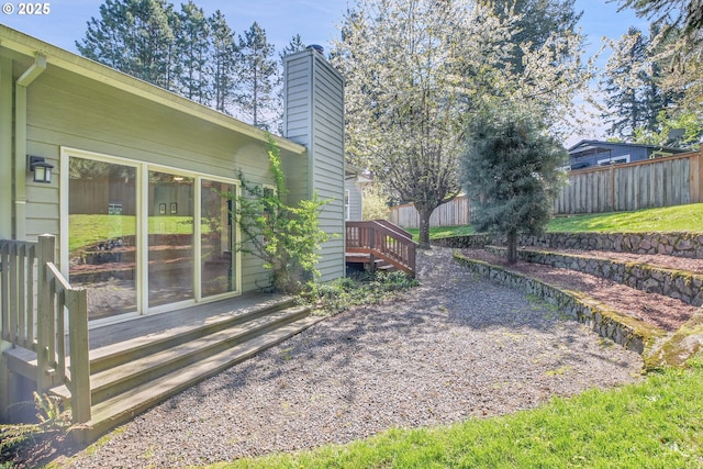 1223 NE 160th Ave, Portland, OR 97230 - view of yard featuring a deck and fence