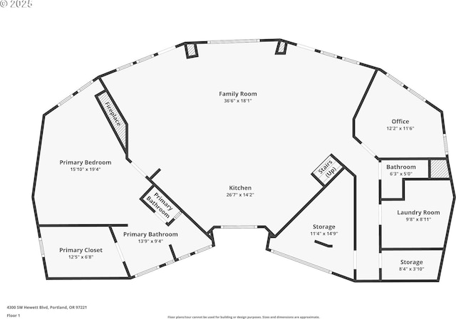 4300 SW Hewett Blvd, Portland, OR 97221 - view of home floor plan